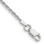 Sterling Silver 1.7mm Diamond-cut Rope Chain Anklet - QD-96F5EF90-1945
