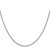 Sterling Silver 1.7mm Diamond-cut Rope Chain w/2in ext.