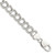 Sterling Silver 10.5mm Semi-Solid Double Link Charm Bracelet - QG-8BB6FD56-3449