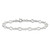Sterling Silver 10inch Solid Polished Fancy Link Anklet
