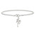 Sterling Silver 10inch Solid Polished Palm Tree Anklet - QG-1B1841C3-4920