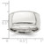 Sterling Silver 10mm Comfort Fit Half Round Milgrain Size 11.5 Band