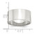 Sterling Silver 10mm Lightweight Flat Size 11 Band