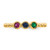 14k 3 Birthstone Mother's  Ring Mounting