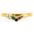 14k 3 Birthstone with Diamond  Mother's Ring Semi-mount