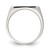 Sterling Silver 11x15mm Closed Back Signet Ring - QR-0A638539-9588