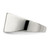 Sterling Silver 11x9mm Solid Back Signet Ring