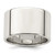Sterling Silver 12mm Lightweight Flat Size 13.5 Band