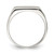 Sterling Silver 12x14mm Closed Back Signet Ring - QR-7E0909A5-3765