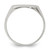 Sterling Silver 14x15mm Closed Back Signet Ring - QR-D4AAB922-2725