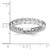 14k 3 carat Lab Grown Diamond VS/SI+ G+ Oval Complete Prong Set Size 7 Eternity Band