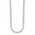Sterling Silver 17in Rhodium-plated Fancy Mulitple CZ Necklace