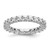 14k 3 carat Lab Grown Diamond VS/SI+ G+ Princess Complete Prong Set Size 6 Eternity Band
