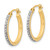 Sterling Silver 18K Gold-plated Diamond Mystique Hoop Earrings - QD-F3BAC1C3-3769