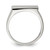 Sterling Silver 19x16mm Closed Back Signet Ring - QR-D4F04999-3081