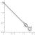 Sterling Silver 1mm Diamond-cut 9in Plus 1in ext. Anklet