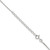 Sterling Silver 1mm Mirror Box Chain w/2in ext.