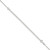 Sterling Silver 1mm Round Box Chain w/4in ext.