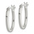 Sterling Silver 2.00mm Square Tube Oval Hoop Earrings - QE-F073D4AE-5644