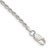Sterling Silver 2.25mm Diamond-cut Rope Chain Anklet - QD-45B82B3F-3032