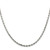 Sterling Silver 2.5mm Diamond-cut Rope Chain w/4in ext.