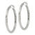 Sterling Silver 2.5mm Polished/Satin D/C Hoop Earrings - QE-1FFE4A6D-8194