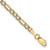 14k 3.2mm Semi-solid withRhodium Pav‚ Figaro Chain