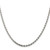 Sterling Silver 2.75mm Diamond-cut Rope Chain w/2in ext.