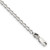 Sterling Silver 2.8mm Open Elongated Link Chain Anklet - QL-618A8F03-4306