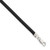 Sterling Silver 20inch 4mm Black Rubber Cord Necklace