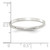 Sterling Silver 2mm Comfort Fit Flat Size 8 Band