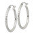 Sterling Silver 2mm Diamond Cut Hoop Earrings - QE-0B3240AD-3450