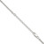 Sterling Silver 2mm Diamond-cut Spiga Chain w/2in ext.
