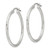 Sterling Silver 2mm Polished/Satin D/C Hoop Earrings - QE-2D60EE17-1525