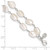 Sterling Silver 2-Strand White Baroque FW Cultured Pearl 8.5in Bracelet