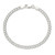 Sterling Silver 3.5mm Solid Double Link Charm Bracelet - QC-5A9E5688-3845