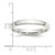 Sterling Silver 3mm Beveled Edge Size 7 Band