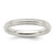 Sterling Silver 3mm Comfort Fit Half Round Milgrain Size 4 Band