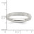 Sterling Silver 3mm Comfort Fit Half Round Milgrain Size 4 Band