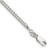 Sterling Silver 3mm Curb Chain Anklet