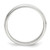 Sterling Silver 3mm Half Round Milgrain Size 12.5 Band