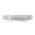 Sterling Silver 3mm Half Round Milgrain Size 8 Band