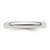 Sterling Silver 3mm Half Round Size 10.5 Band