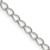 Sterling Silver 3mm Half Round Wire Open Curb Chain - QP-60321D1D-8209