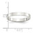 Sterling Silver 3mm Lightweight Flat Size 4 Band