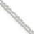 Sterling Silver 3mm Pav‚ Flat Figaro Chain - QF-93BF1186-3236