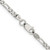 Sterling Silver 3mm Pav‚ Flat Figaro Chain - QF-93BF1186-3236