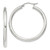 Sterling Silver 3mm Round Hoop Earrings - QE-29F254FE-2011