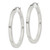 Sterling Silver 3x40mm Square Tube Hoop Earrings