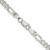 Sterling Silver 4.3mm Pav‚ Flat Figaro Chain - QF-4DD1ACF4-4259